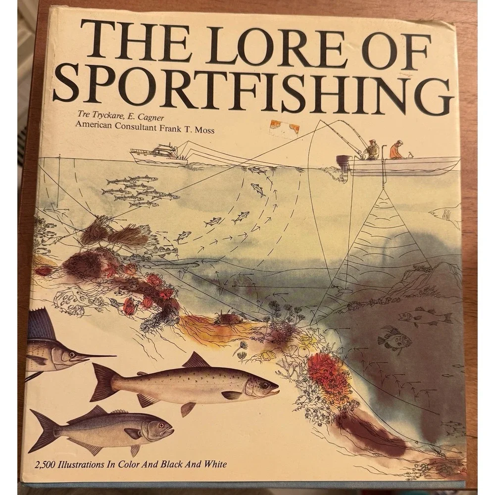 Vintage Book The Lore of Sportfishing by Tre‎ Tryckare 1976 1st Edition RARE